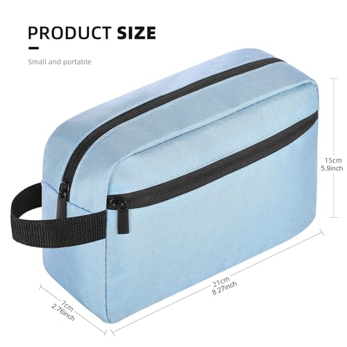 Icramsy Travel Toiletry bag Toiletry bag for women men Hanging Cosmetic bag Travel accessories for Women Men (Sky blue) - Image 2