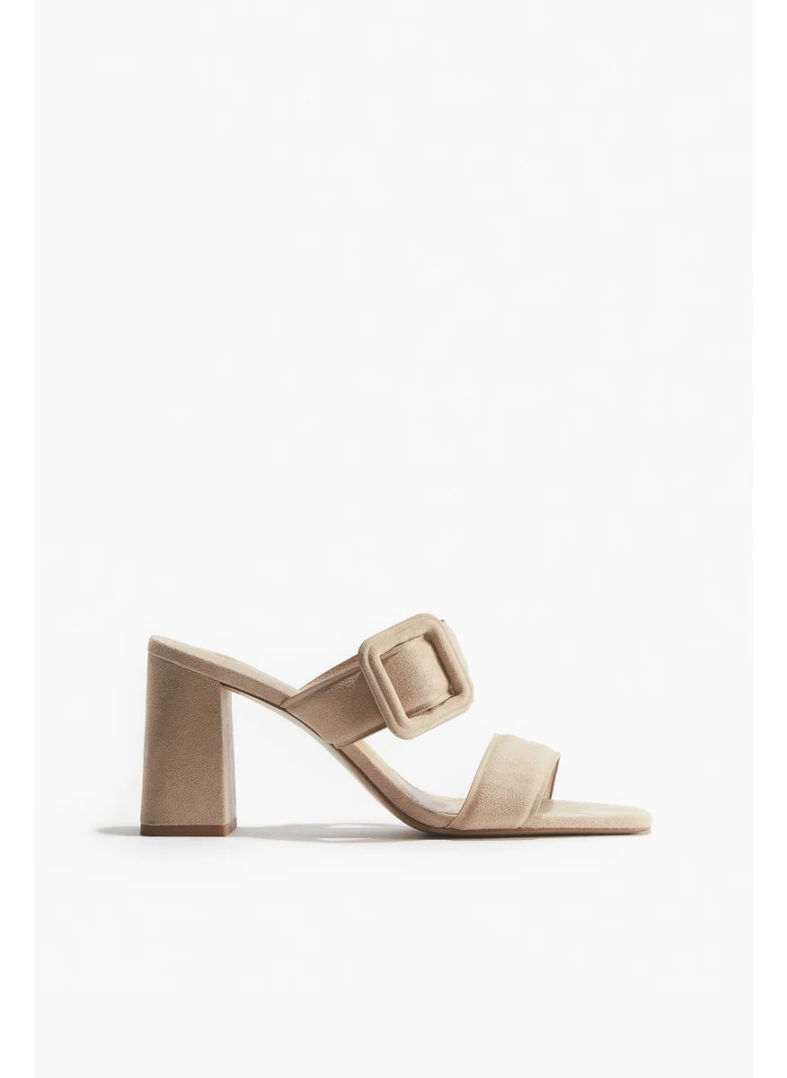 اتش اند ام Buckle-Detail Heeled Sandals