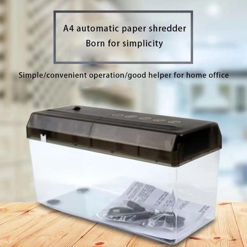 Electric Paper Shredder USB Battery Powered Strip Cut Machine for Office School Home Use - Image 3