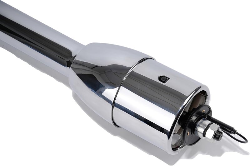 Pateyney 28" Chrome Tilt Street Rod Floor Shift Steering Column with Wheel Adapter - Image 4