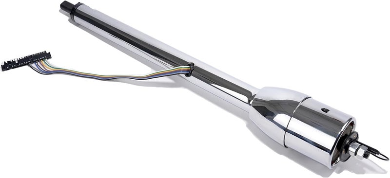 Pateyney 28" Chrome Tilt Street Rod Floor Shift Steering Column with Wheel Adapter - Image 5