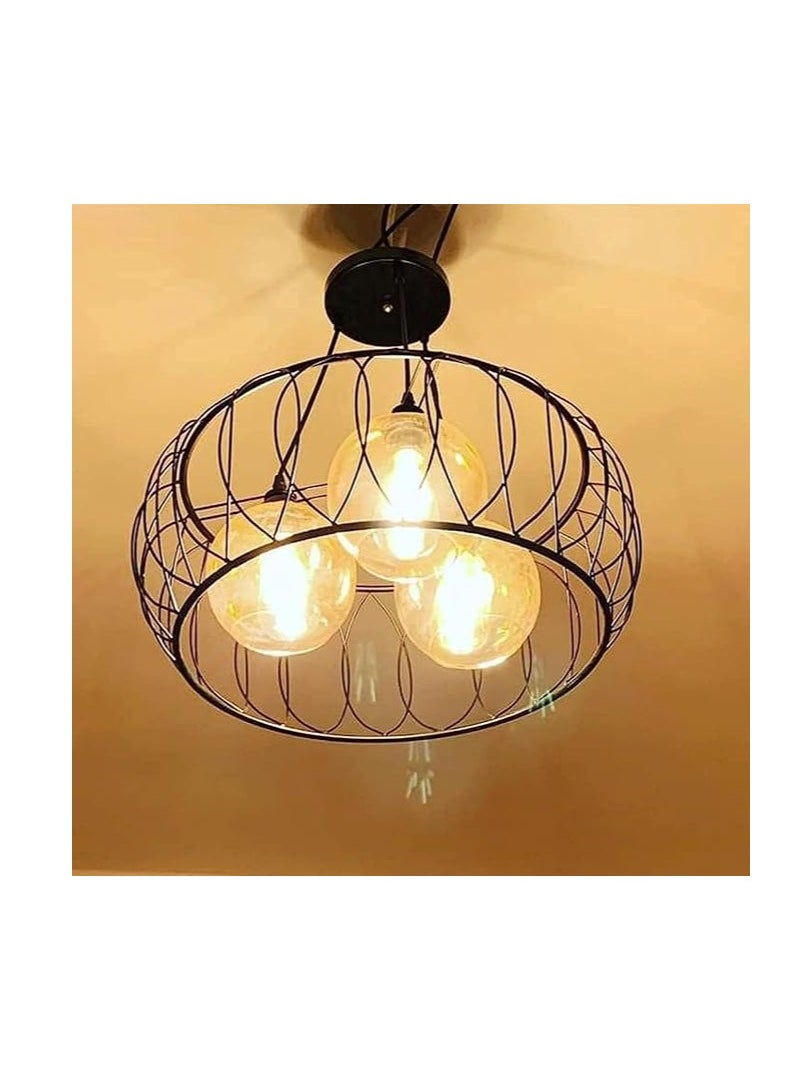 Modern Black Wire Chandelier  - Image 3