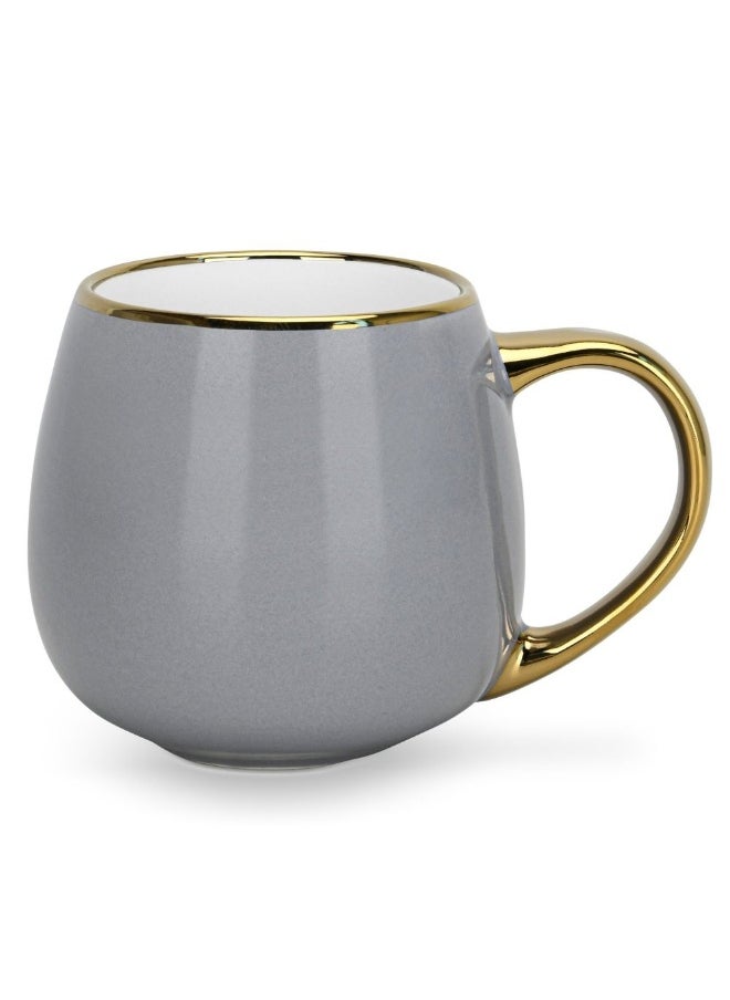 DANUBE HOME Danube Home Fissman 400Ml Mug Stylish And Durable Coffee Mug Perfect For Hot And Cold Drinks Comfortable Handle Dishwasher Microwave Safe Ideal For Daily Use (New Bone China)  - Image 4
