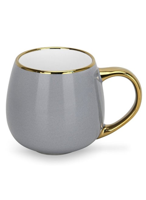 Danube Home Fissman 400Ml Mug Stylish And Durable Coffee Mug Perfect For Hot And Cold Drinks Comfortable Handle Dishwasher Microwave Safe Ideal For Daily Use (New Bone China)