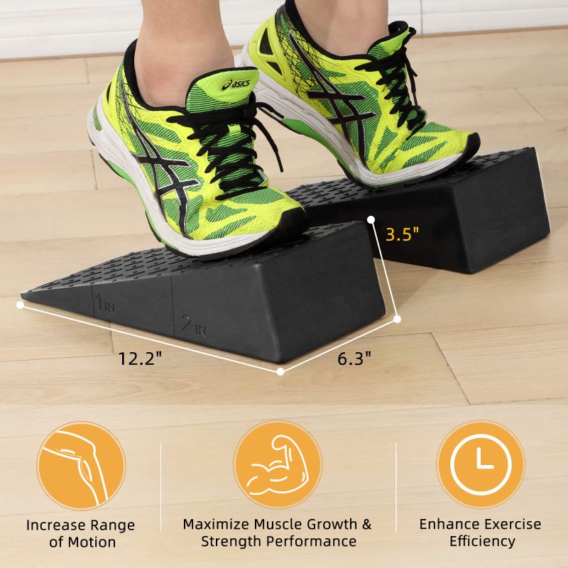 Paterlof Squat Wedge – Slant Board for Squats Non-Slip Squat Wedge Blocks Improve Squat and Strength Performance Calf Stretcher for Physical Therapy Foot Stretcher - Image 4