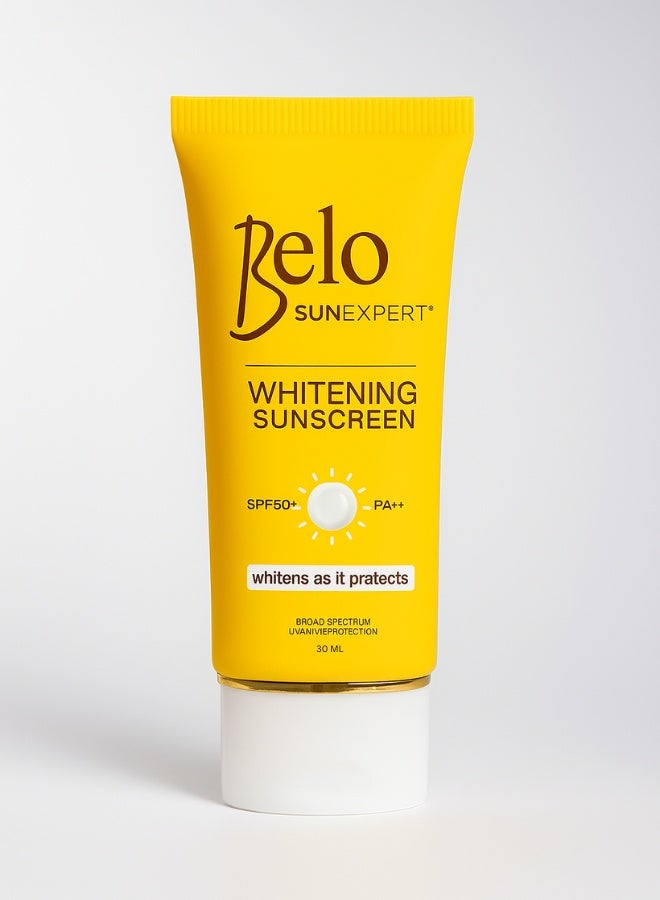 كريم واقي الشمس بيلو لتفتيح البشرة اس بي اف 50 30 مل واقي من الشمس للوجه والجسم لتفتيح البشرة وحمايتها وترطيبها لجميع أنواع البشرة