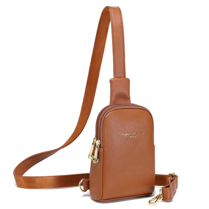INICAT Small Sling Bag for Women Everyday & Travel Crossbody Bags Lightweight Cross Body Purses Vegan Leather(Anti theft) - Image 1