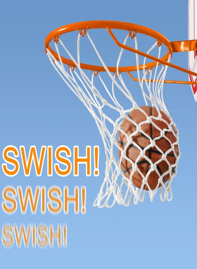 NEIJIANG Basketball Net Replacement Outdoor, Upgraded Thickening Heavy Duty, All Weather Anti Whip, Fits Standard Indoor or Outdoor 12 Loops Rim - Image 5