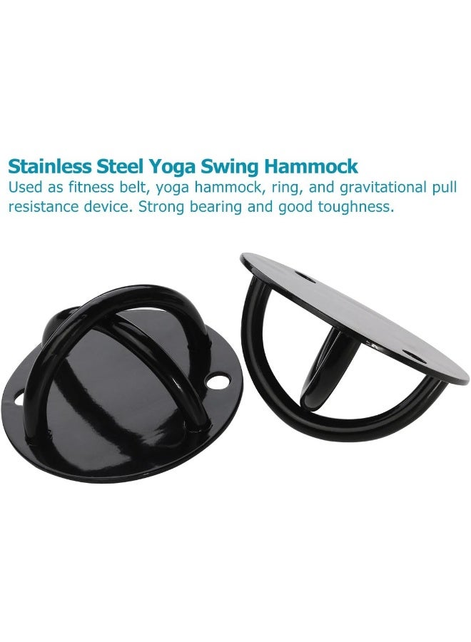 WINOMO 2pcs Ceiling Wall Mount Anchor for Suspension Strap Strength Training Gym Yoga Bracket Olympic Rings Swing Hammock  - Image 3