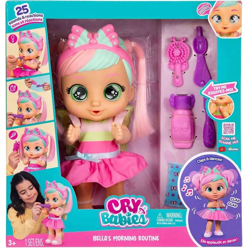 Cry Babies Bella’s Morning Routine Interactive Doll (34.5 cm) - Image 1