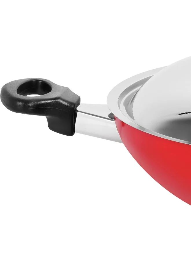 Prestige Prestige Flat Bottom 26CM Kadai - PR15860 Red 26cm