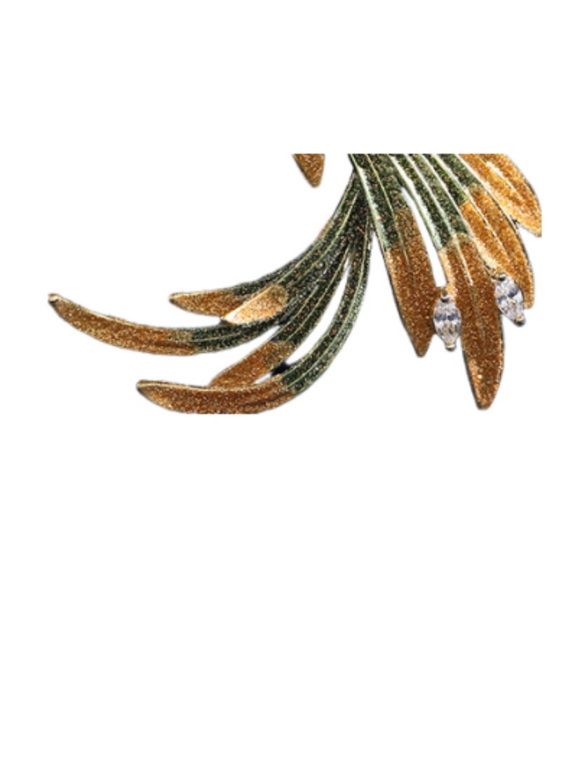 Phoenix Brooch Dress Coat Accessories, Elegant Temperament Pin Gradient Colour Feather Brooch for Women, Birthday, Holiday Gift - Image 4