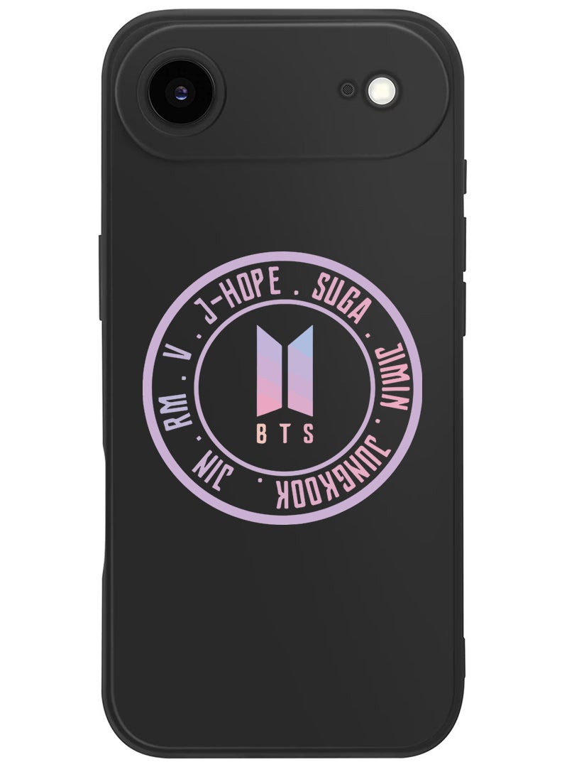 Theodor Protective Slim Fit Case Liquid Silicone Cover with Full Body Protection Anti-Scratch Shockproof Case For Apple iPhone 17 Air (Black) BTS sticker - Image 1