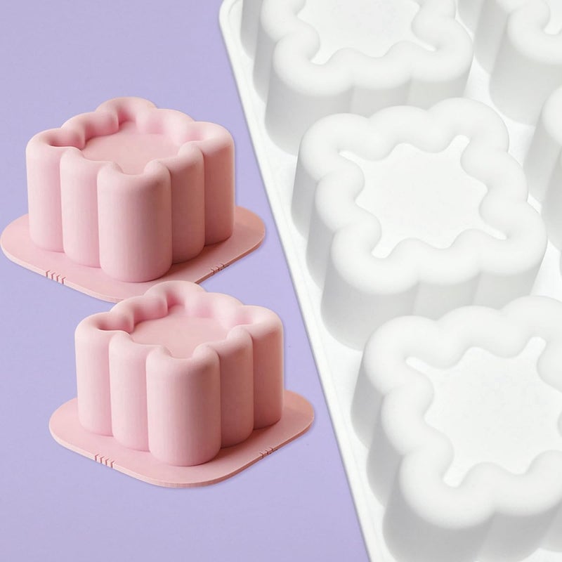 mostsom Square Silicone Mousse Cake Mold Easy Using Non-stick Baking Mold for Cake Decorating DIY Bakeware Tools (D_ Square Flower) - Image 4