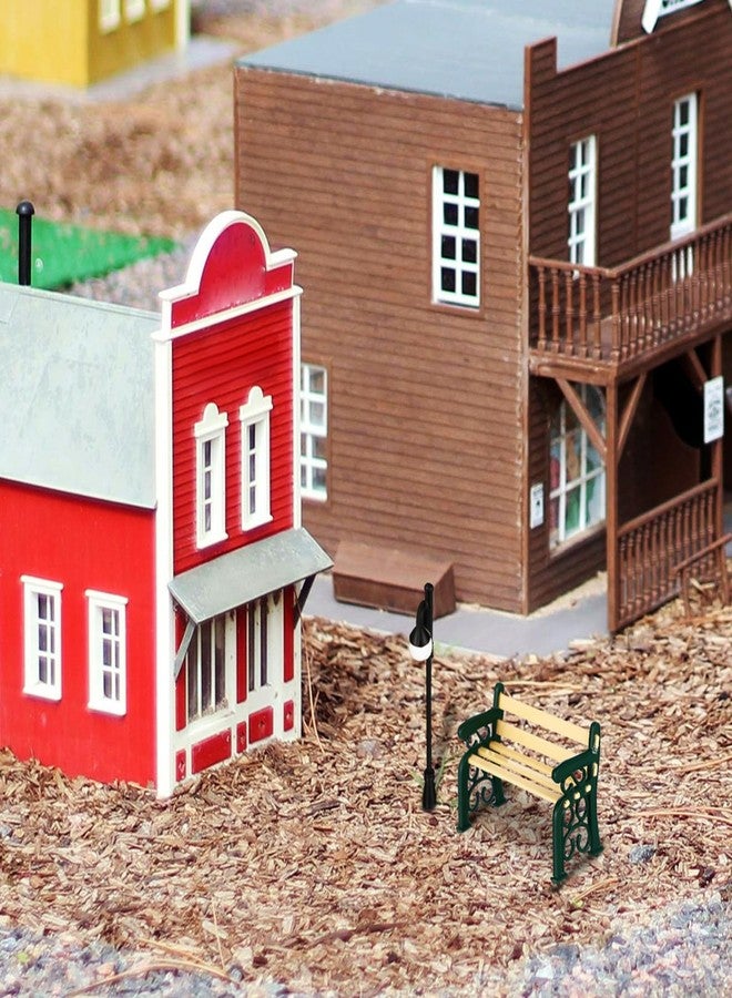 JOINPAYA Miniature Street Bench Set: Dollhouse Miniature Park Bench with Curved Street Lamp Decor Mini Furniture Accessories for Micro Scene Dollhouse Decor - Image 5