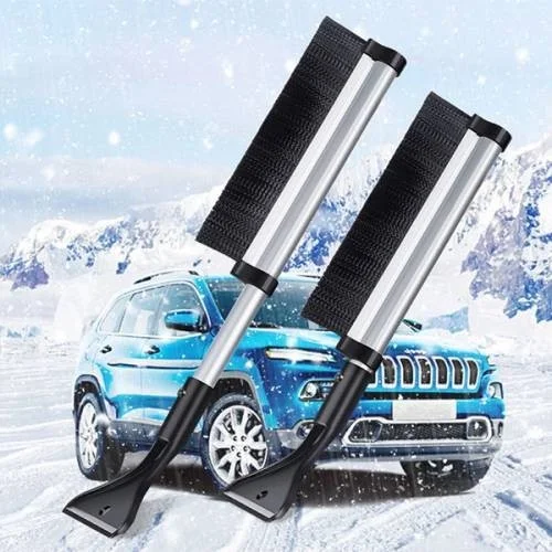 Polhammobile Polham 65CM Extendable and Shortenable Telescopic Vehicle Snow Brush and Snow Plow, Glass, Door Anti-Scratch Snow Brush