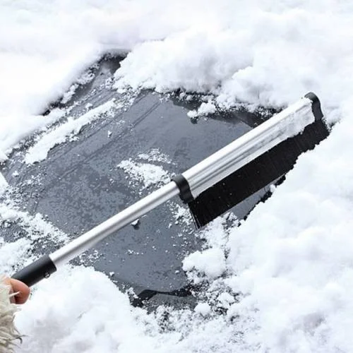 Polhammobile Polham 65CM Extendable and Shortenable Telescopic Vehicle Snow Brush and Snow Plow, Glass, Door Anti-Scratch Snow Brush
