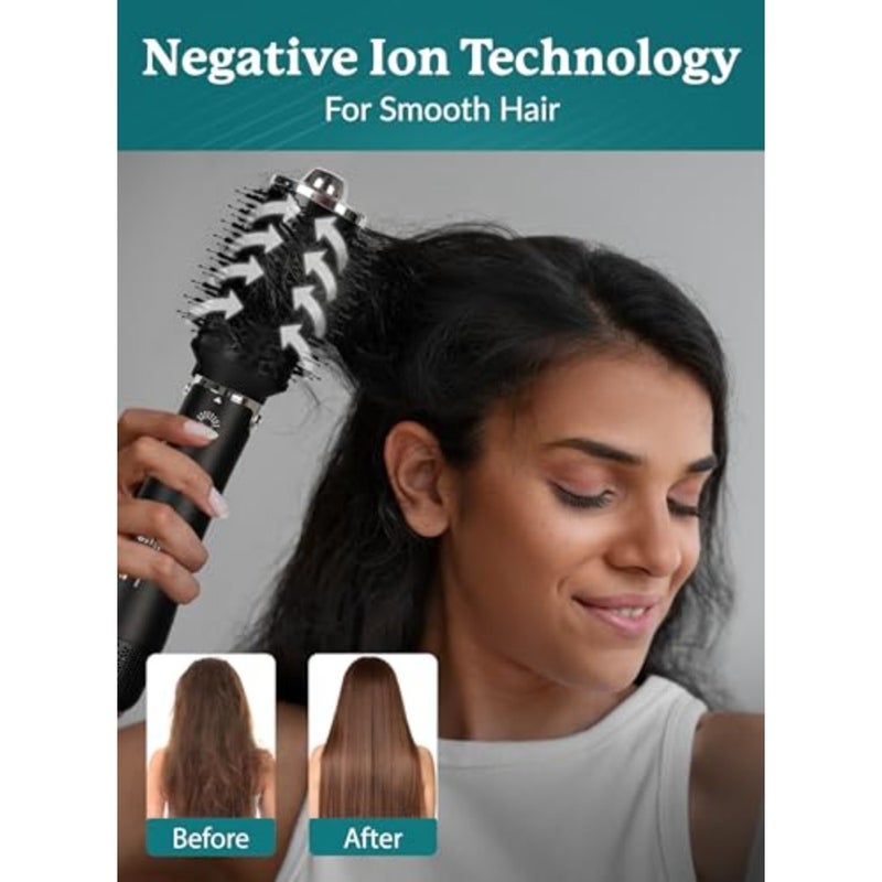 Multistyler 4 in 1 hot Air Brush Styler - Hair Dryer with 110, 000 RPM 1200 Watts Powerful AC Motor Ionic Hot Air Volumizing - Image 3