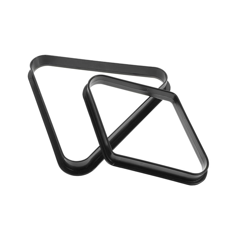 JBB Combo of Snooker and Pool Plastic Triangle & 9 Ball Frame (Black) - Image 1