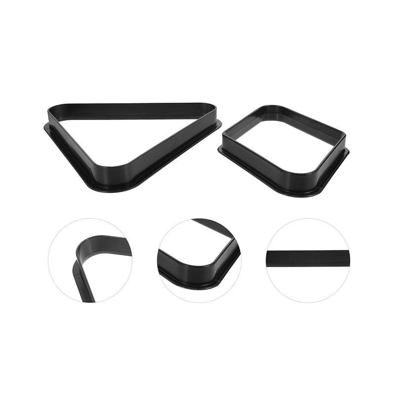 JBB Combo of Snooker and Pool Plastic Triangle & 9 Ball Frame (Black) - Image 5
