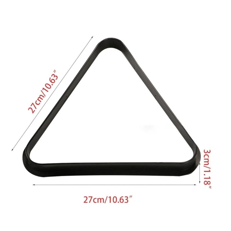 JBB Combo of Snooker and Pool Plastic Triangle & 9 Ball Frame (Black) - Image 4
