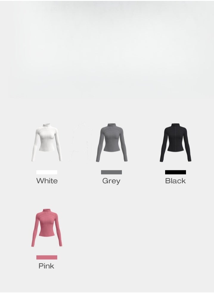 Generic - بدلة يوغا ضيقة بزيب كبير للفتيات - Image 1