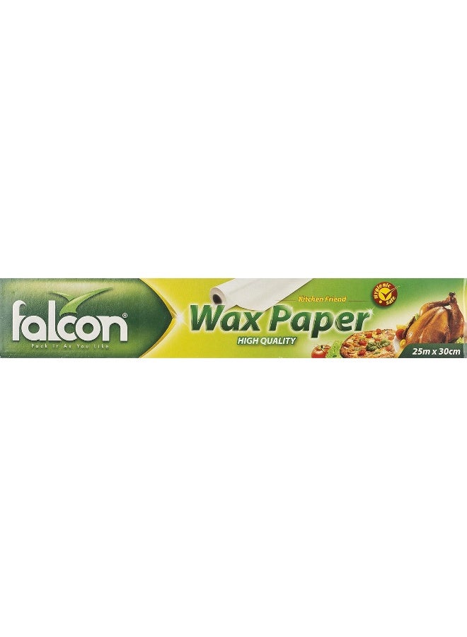 Falcon Wax Paper 7.5 Sqm White 25x0.30meter White 25x0.30meter - Image 1