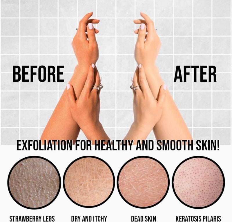 HUDACRUSH Pure Viscose Fibre Body Scrubber for Bathing Exfoliating Gloves for Dead Skin  Tan Removal  Ideal for Men  Women Dead Skin Remover and Bathing Gloves - Image 2