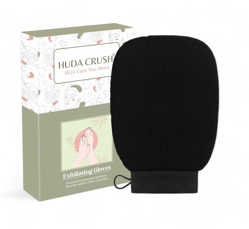 HUDACRUSH Pure Viscose Fibre Body Scrubber for Bathing Exfoliating Gloves for Dead Skin  Tan Removal  Ideal for Men  Women Dead Skin Remover and Bathing Gloves - Image 1