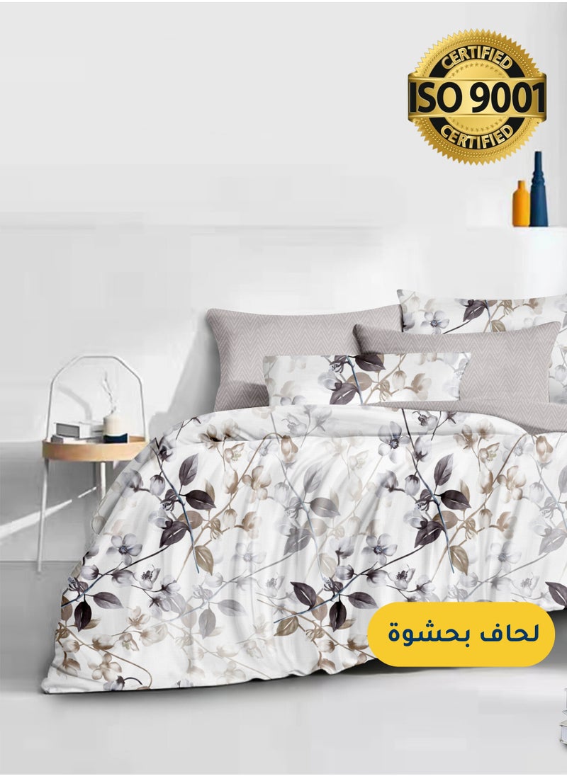 Microfiber Printed Comforter Sets, Fits 160 x 200 cm Queen Size Bed, 4 Pcs, With Soft Filling, Celine Series - pzsku/ZD628402DCFD42DA7F38DZ/45/_/1709269550/2d16bc36-9965-4672-9aaa-84745c844dcf