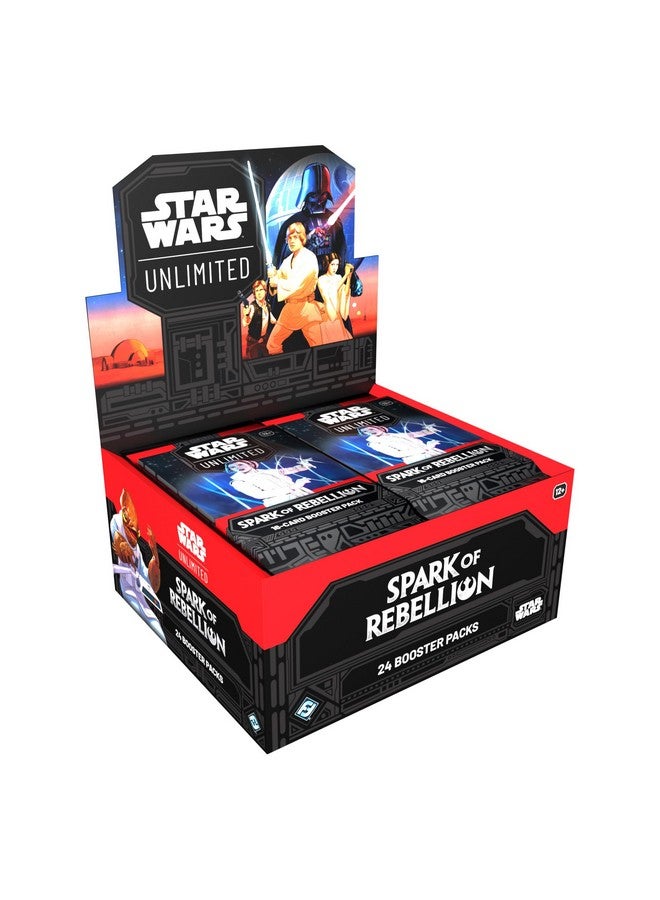 Fantasy Flight Games Star Wars: Unlimited TCG Spark of Rebellion Booster Display (Set of 24 Booster Packs) - Trading Card Game for Kids & Adults, Ages 12+, 2+ Players, 20 Min Playtime, Made by Fantasy Flight Games - Image 1