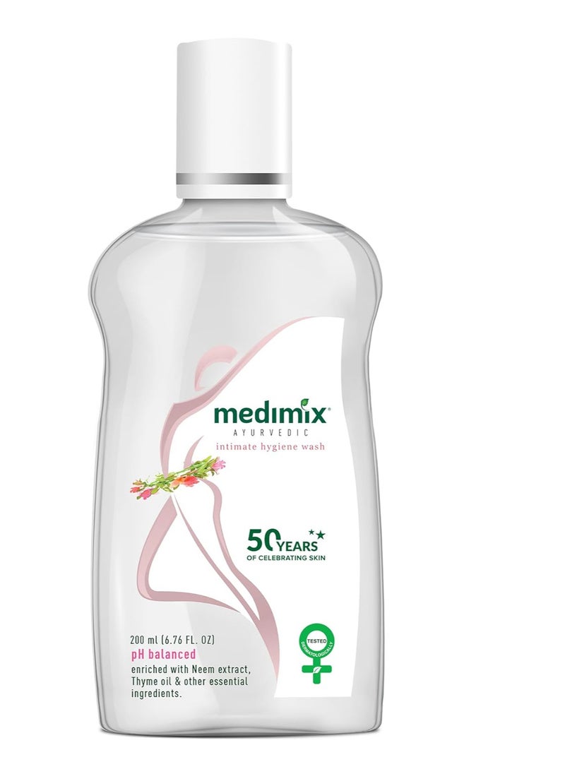 Medimix Intimate Hygiene Wash,Ph Balanced,Enriched with Neem Extract, Bisabolol, Thyme Oil & Other Essential Ingredients, Prevents Dryness, Odor,Infection & Irritation,200 ml  - Image 3
