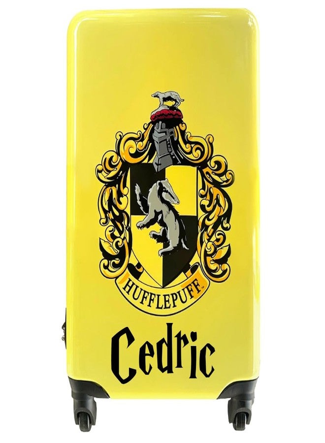 هاري بوتر حقيبة سفر هاري بوتر بعجلات - حقيبة سفر مرخصة رسميًا مقاس 20 بوصة مزودة بعجلات دوارة | حقيبة سفر صلبة للأطفال والكبار (لون أصفر مخصص لمنزل هافلباف) - Image 1