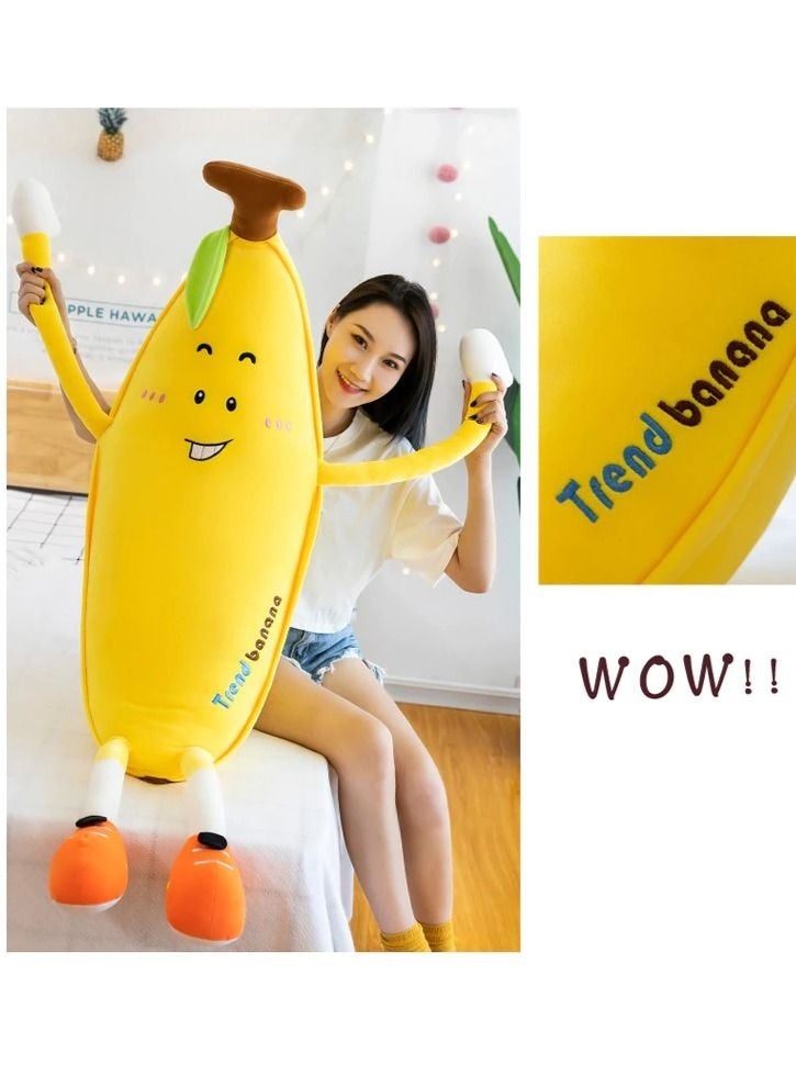 DURKU Boulevard Banana Soft Stuffed Animal - Soft and Comfortable Plush Toy for Kids and Adults, 80 cm - Image 4