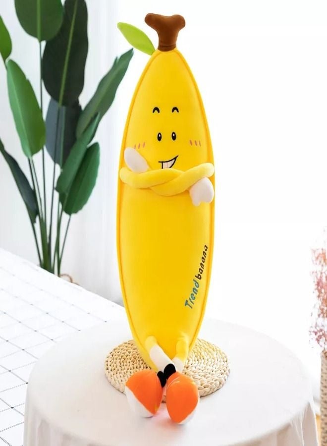 DURKU Boulevard Banana Soft Stuffed Animal - Soft and Comfortable Plush Toy for Kids and Adults, 80 cm - Image 1