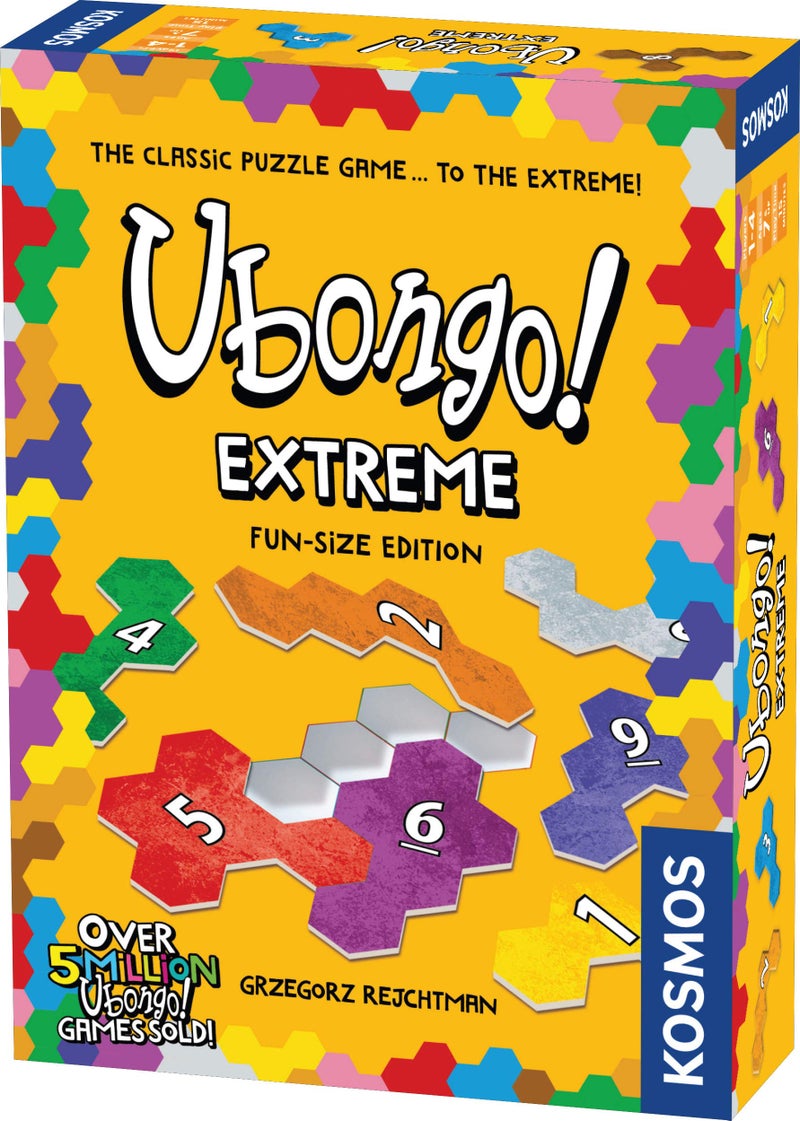 Ubongo Extreme: Fun-Size Edition - A Kosmos Game from Thames & Kosmos | Geometric Puzzle Game for Kids & Families | for Ages 7+, Portable Format | Encourages Spacial Recognition