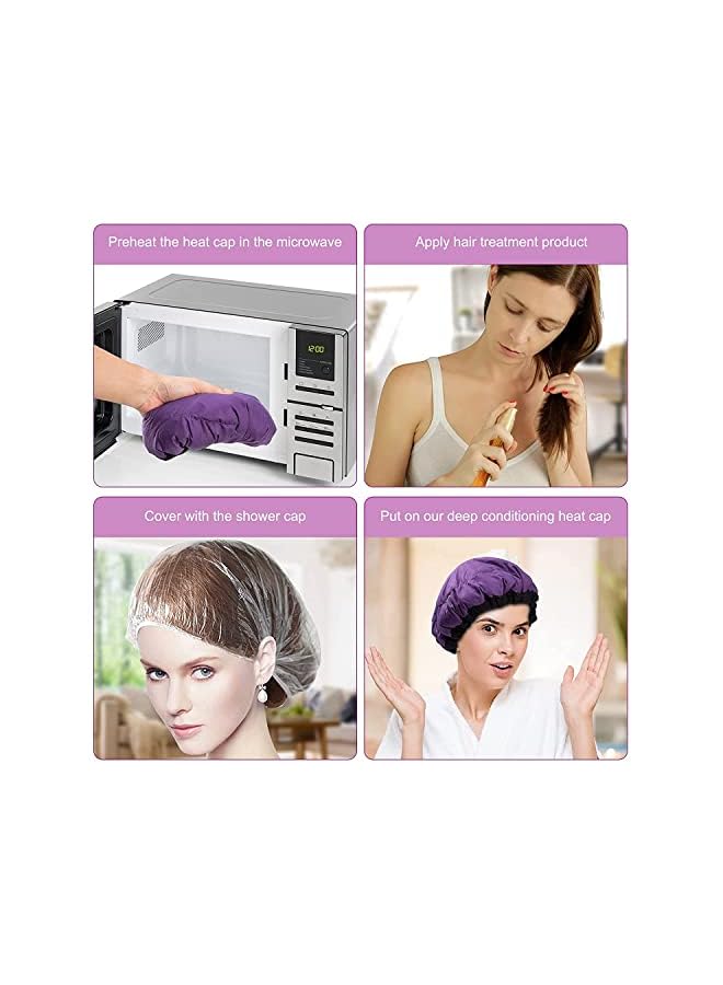 Goodern Deep Conditioning Hair Cap Cordless Microwavable Hair Styling And Steamer Cap Hot Thermal Hair Spa For Women Hair Heat Retention Heat Cap For Hair Styling And Steam Cap Steaming Haircare - Image 3