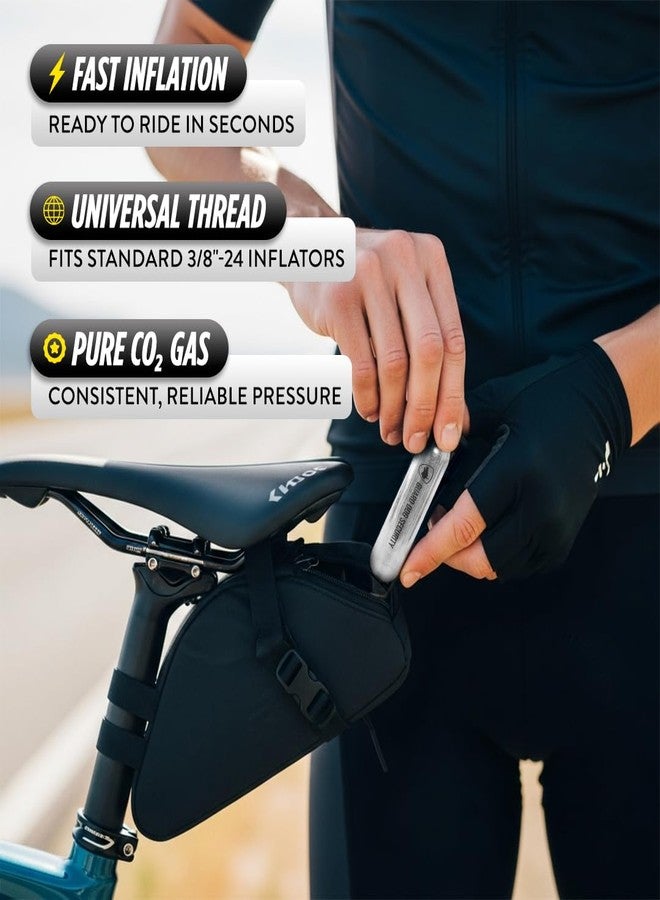 Guard Dog Security 16-gram Threaded c02 cartridges, CO2 Cartridges for Use with CO2 Bike Tire Inflator, Fast Inflation to 130 PSI, Fits Standard 3/8"-24 Inflators, Leakproof, Lightweight - Image 4