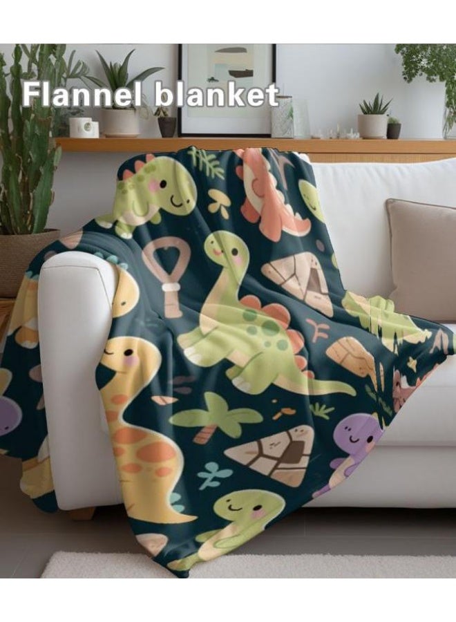 general Children's or student cartoon flannel thin blanket (warm and comfortable, suitable for sleep, games) 100cm*150cm - 294 - Image 1