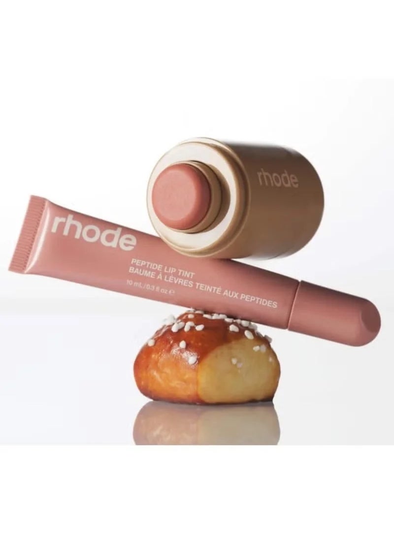 rhode A Creamy Blush 0.18 OZ+ Peptide Lip Tint 10ML (freckle + toast) - Image 3