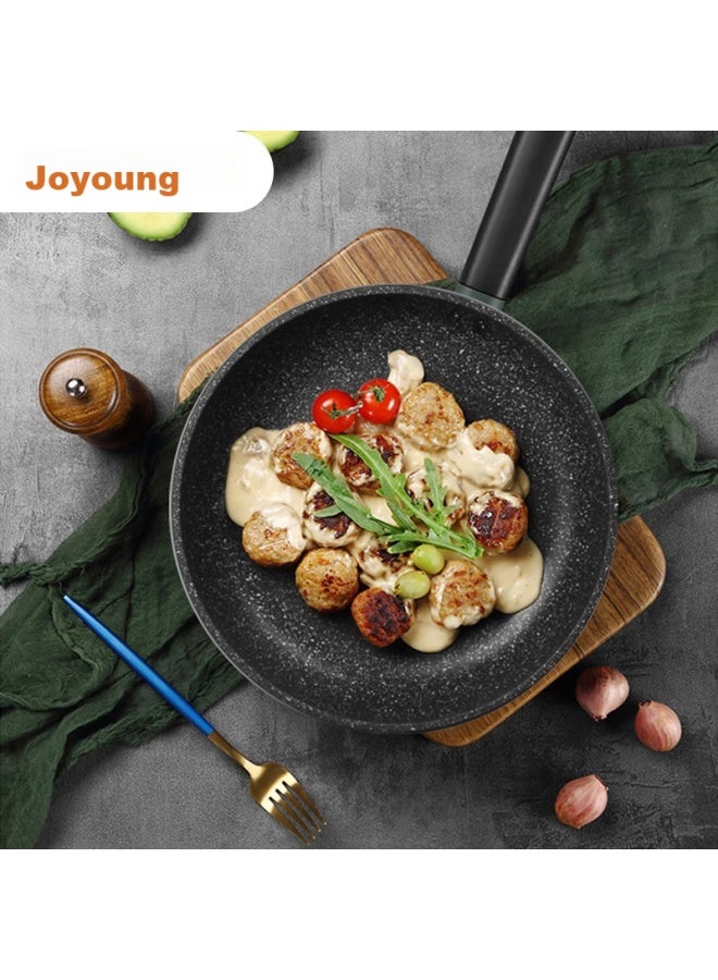 Joyoung Non-stick Frying Pan, Maifanshi Color, Flat Bottom Pan, Steak Pan, 26cm, Compatible With Induction And Gas Stoves, Jlw2663d - Image 2