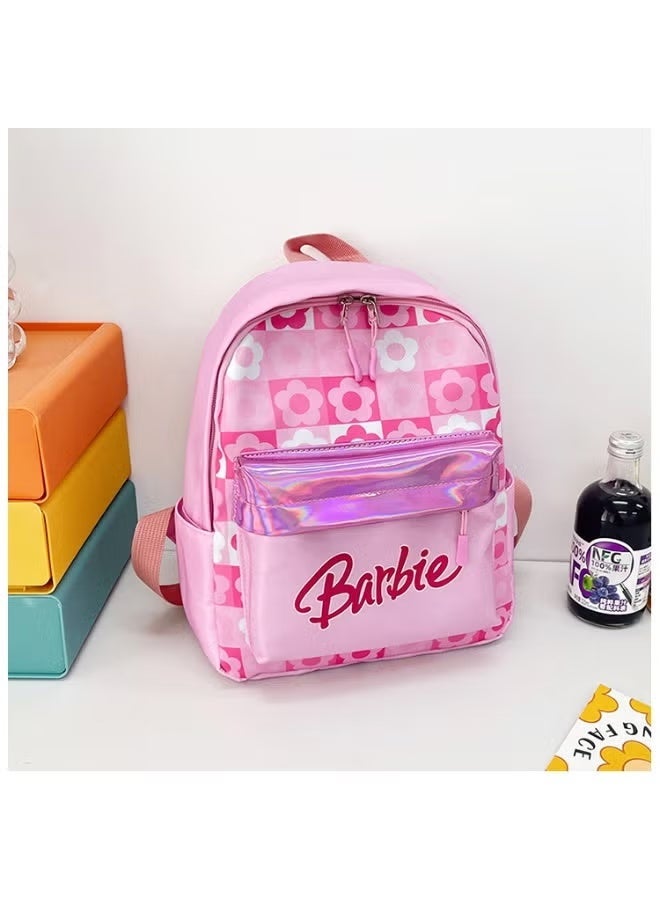 Barbie Princess Pink Children's Backpack Kindergarten Schoolbag Girl Cartoon Cute Baby Backpack Lightweight Travel Student Backpack - Image 4