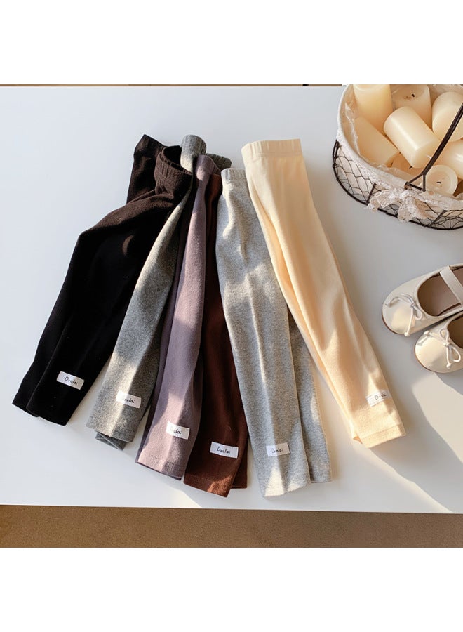New Arrival For Autumn/winter, Girls' Leggings, Baby Pants Korean Style Fashionable Brushed Outerwear Elastic Long Pants - Image 2