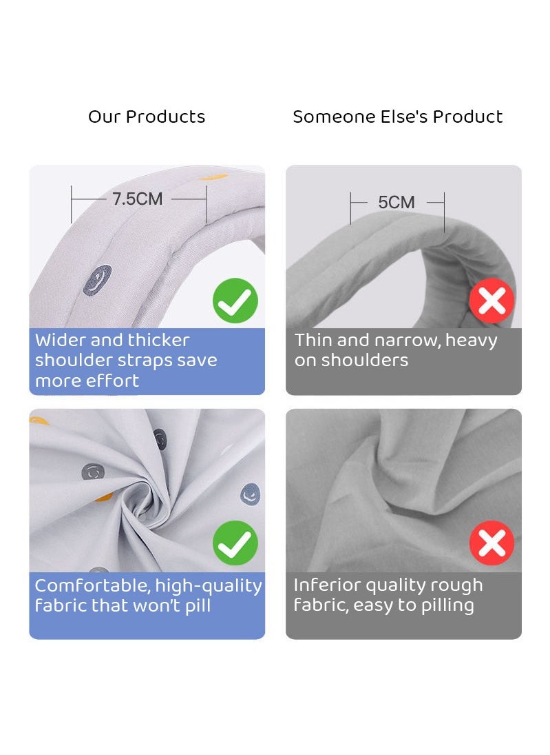 Haidue Baby Adjustable Wraps Carrier Ergonomic Front Facing/Back Carriers with Essentials Storage Pocket for Newborn to Toddler 0-15kg  - Image 3