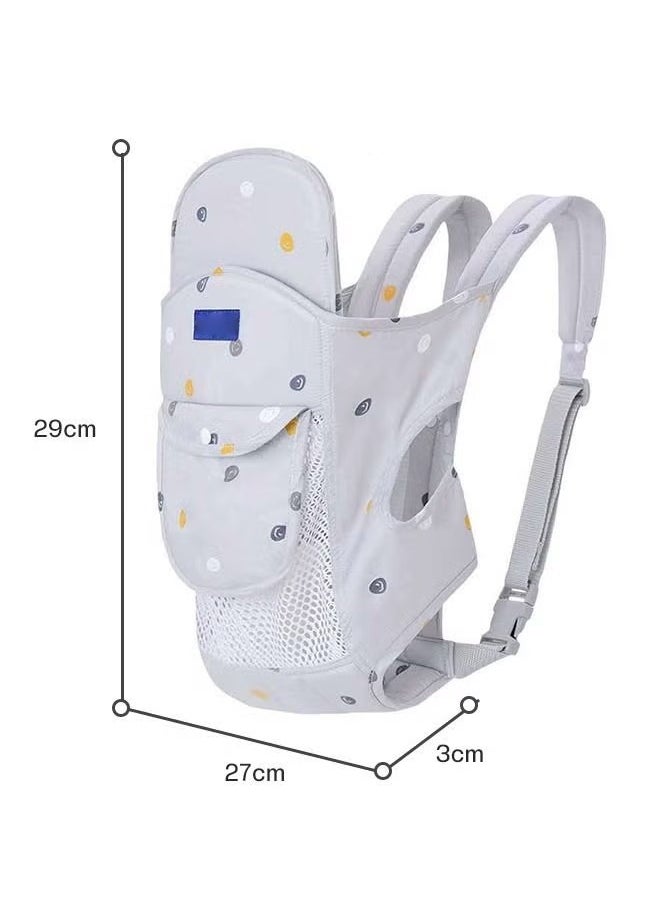 Haidue Baby Adjustable Wraps Carrier Ergonomic Front Facing/Back Carriers with Essentials Storage Pocket for Newborn to Toddler 0-15kg  - Image 5