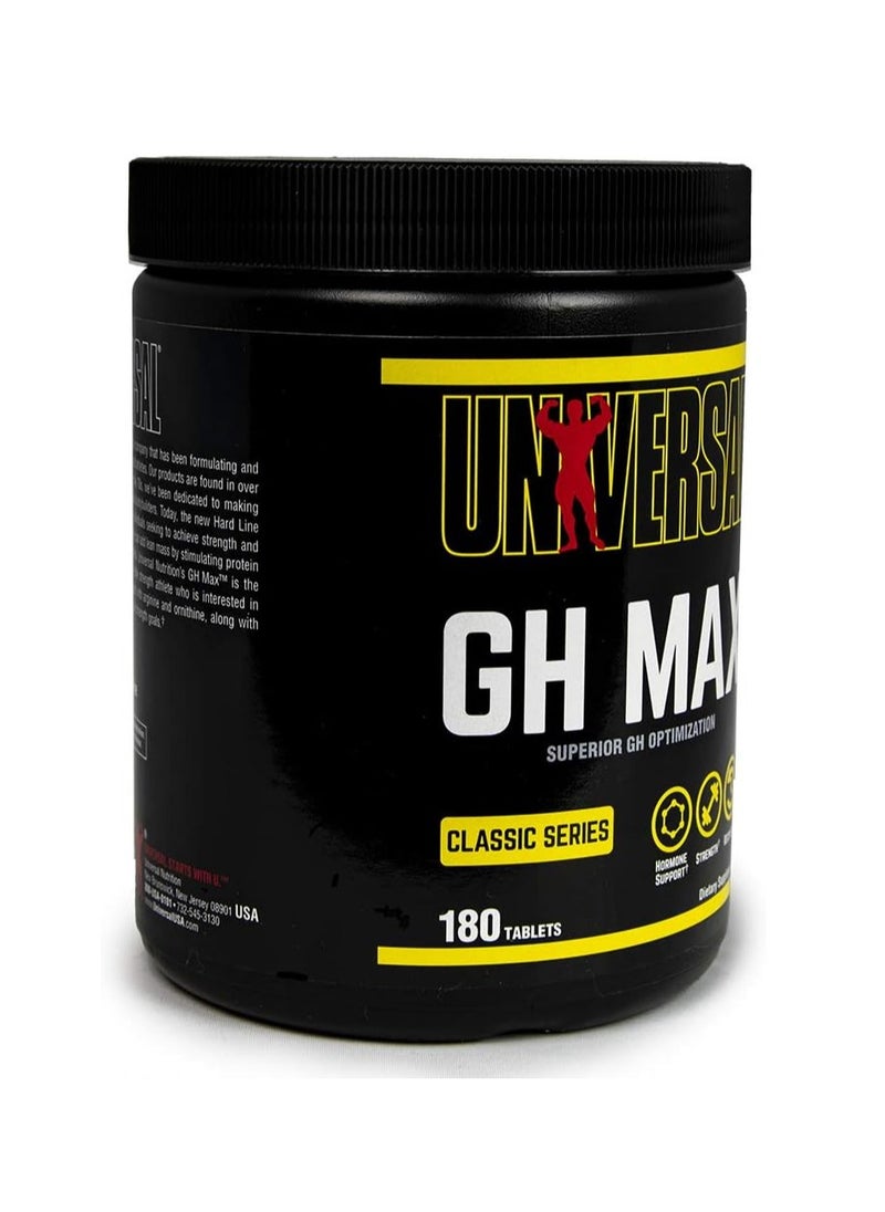 UNIVERSAL NUTRITION - GH Max Enhanced with Arginie & Ornithine Classic series 180 Tablets - Image 1