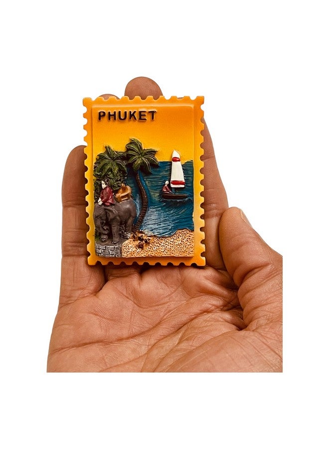 Krisah Fridge Magnet Resin 4D Countries Magnet Gift Souvenir Travel Magnets (Orange Phuket) - Image 3