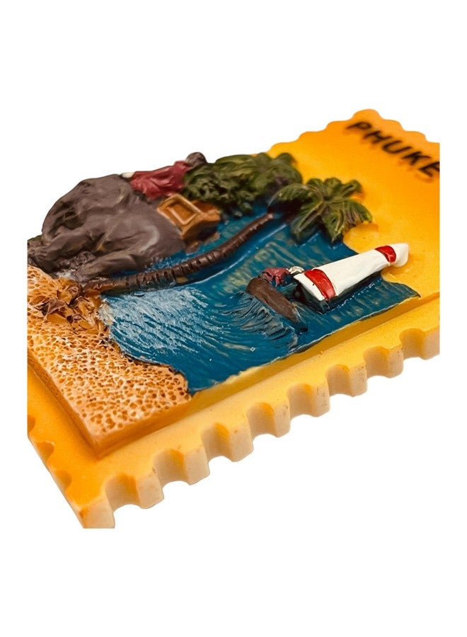 Krisah Fridge Magnet Resin 4D Countries Magnet Gift Souvenir Travel Magnets (Orange Phuket) - Image 5