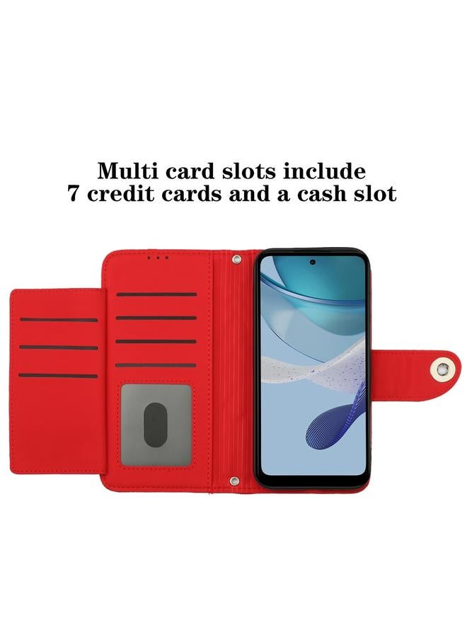 اس-توب جراب لهاتف Motorola Moto G 5G 2023 جراب هاتف جلدي قلاب بملمس معيني مع حبل - Image 5