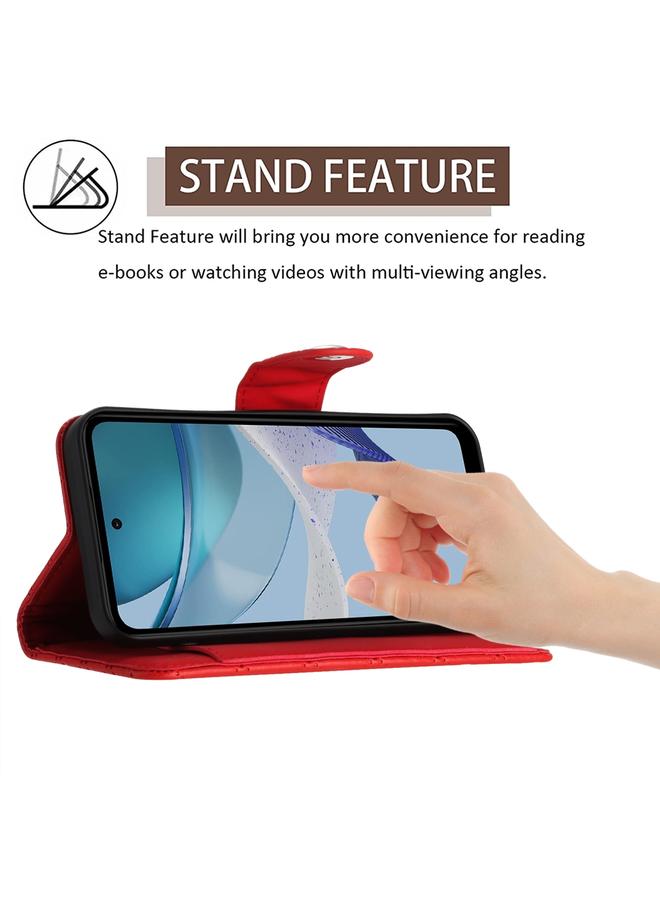 اس-توب جراب لهاتف Motorola Moto G 5G 2023 جراب هاتف جلدي قلاب بملمس معيني مع حبل - Image 3